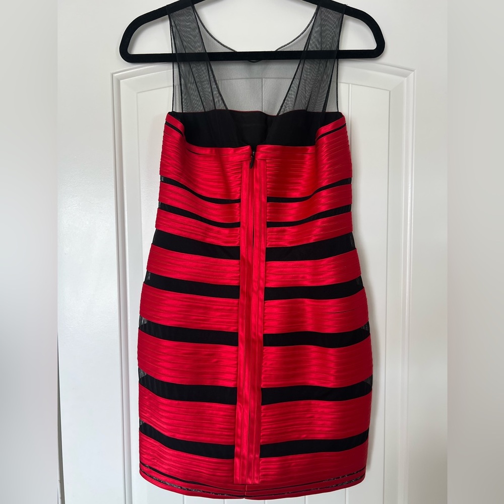 BCBG Black and Red Mini Dress